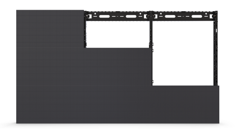 Samsung IER LED Cabinet Mounting System by Premier Mounts - Front View