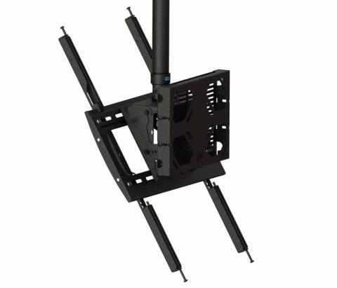 Premier Mounts Ultra Tilt Single Ceiling Portrait Mount