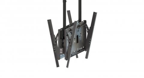 PCM-B2XT ISO Extra-Large Dual-Sided Tilt Ceiling Mount with Poles