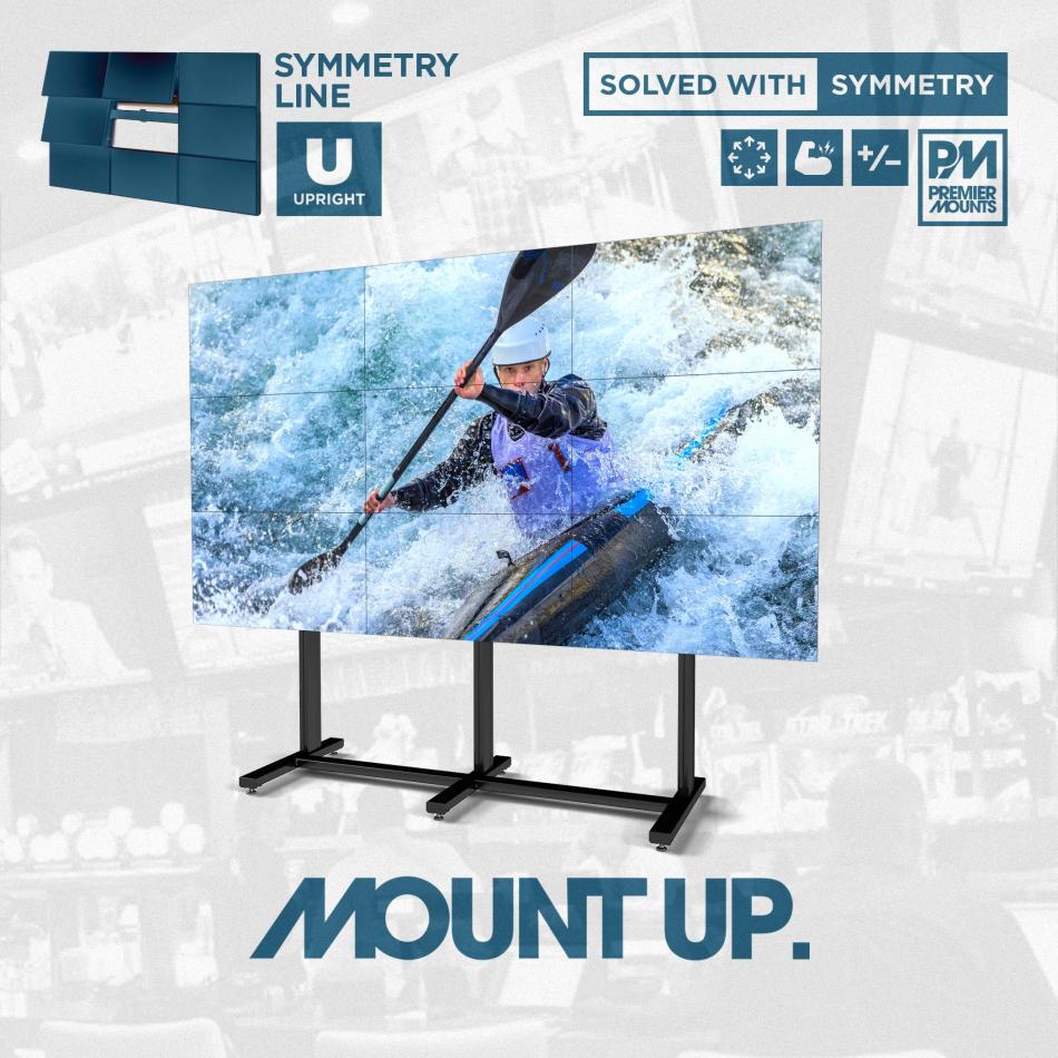 Premier Mounts Symmetry Series Upright Stand Hero Image 2