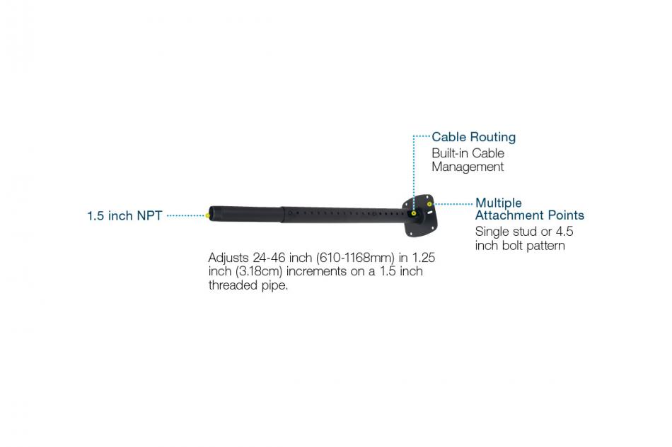 Premier Mounts AST Suspension Adapter for Ceiling Mounted Displays