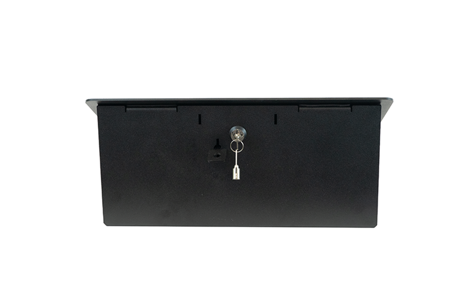 Secure iPad 10.9 Enclosure back view with key