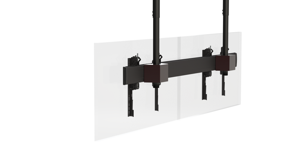 Ceiling Mounted Menu Board Video Wall Mount Rear View