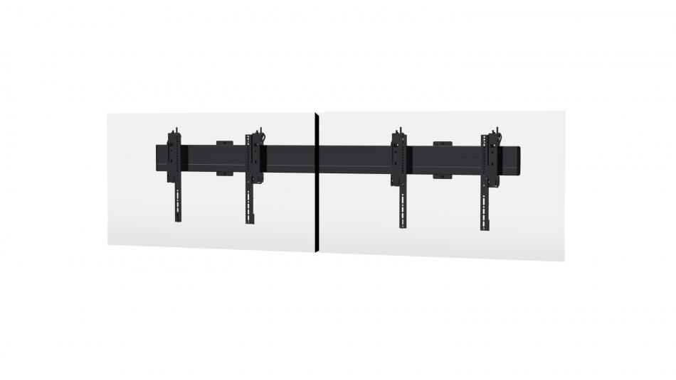 2x1 Wall-Mounted Symmetry Menu Board Video Wall Mount for Displays up to 55”