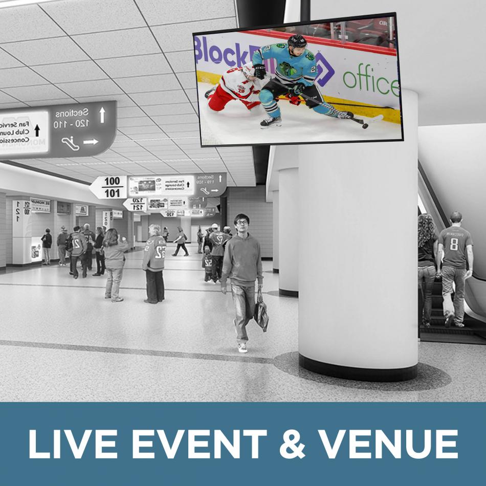 Premier Mounts Ultra Tilt Ceiling Mount at Venues