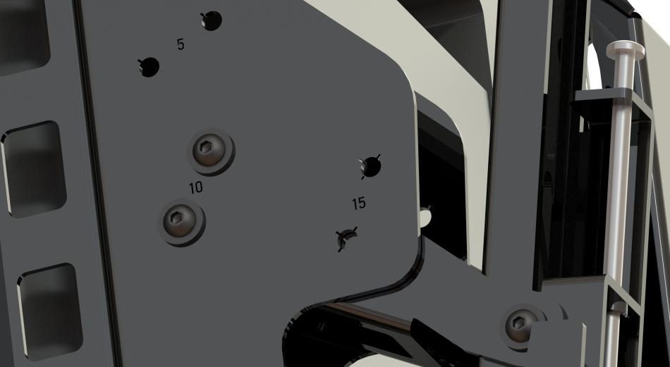 Premier Mounts Outdoor Tilt Wall Mount 7170-1137-01, Angle Markings
