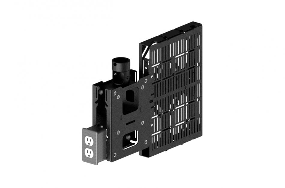 PSD-D Ceiling Adapter for Back-to-Back Ceiling Mounting with Gang Box and Media